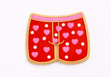Valentine’s Lover’s Lane Boxers Cookie Cutter and Stamp with Size Option