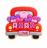 XOXO Valentine Truck Cookie Cutter and Stamp