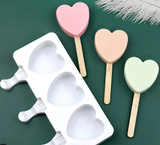 Heart-Shaped Ice Cream Popsicle Cakesicle Mold