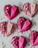 Geometric Heart Popsicle Silicone Mold