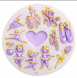 Ballerina Theme Silicone  Mold