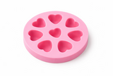7-Hole Love Heart Silicone Mold