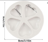 Four-Heart Silicone Mold