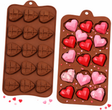 Mini Geometric Heart Mold - 15 Cavities