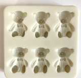 Bear Sitting Silicone Mold 6 CT