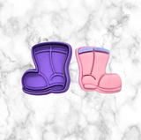 Spring Rain Boot Cookie Cutter and Stamp