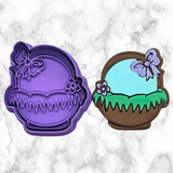 Easter Basket B Cookie Cutter and Stamp