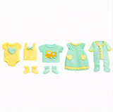 Baby Clothes Silicone Mold 3D