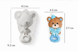 Teddy Bear Rattle Silicone Mold
