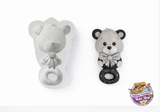 Teddy Bear Rattle Silicone Mold