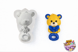 Teddy Bear Rattle Silicone Mold