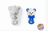 Teddy Bear Rattle Silicone Mold