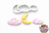Ballooon Style Cloud & Moon Silicone Mold