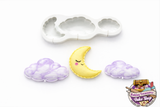 Ballooon Style Cloud & Moon Silicone Mold