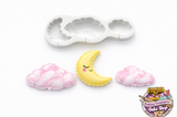 Ballooon Style Cloud & Moon Silicone Mold
