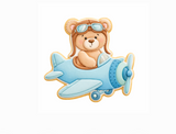 Aviator Teddy Cookie Cutter and Stamp