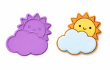 Smiling Sunshine Cloud Cookie Cutter & Stamp