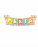 Fiesta Banner Cookie Cutter & Stamp  Bow Banner Design