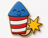 Patriotic Firecracker Cookie Cutter & Stamp