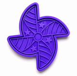 Patriotic Pinwheel Cookie Cutter & Stamp