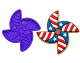Patriotic Pinwheel Cookie Cutter & Stamp