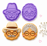 Abuela y Abuelito Cookie Cutter & Embosser Set