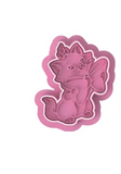 Fancy Bow Kitty Cookie Cutter & Embosser Set