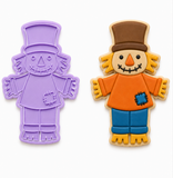 Happy Harvest Scarecrow Cookie Cutter & Embosser Stamp Set