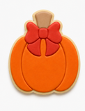 Pumpkin Bow Cookie Cutter & Embosser Stamp Set