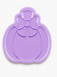 Pumpkin Bow Cookie Cutter & Embosser Stamp Set