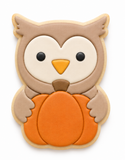 Autumn Owl with Pumpkin Cookie Cutter & Embosser Stamp Set