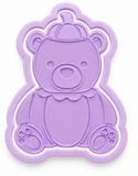 Pumpkin Teddy Bear Cookie Cutter & Embosser Stamp Set