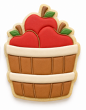 Apple Harvest Basket Cookie Cutter & Embosser Stamp Set
