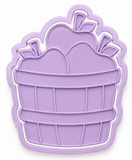 Apple Harvest Basket Cookie Cutter & Embosser Stamp Set
