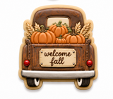 Welcome Fall Vintage Truck Cookie Cutter & Embosser Stamp Set