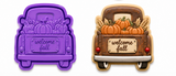 Welcome Fall Vintage Truck Cookie Cutter & Embosser Stamp Set