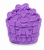 Harvest Apple Basket Cookie Cutter & Embosser Stamp Set