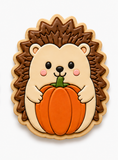 Hedgehog with Pumpkin Cookie Cutter & Embosser Stamp Set