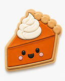 Kawaii Pumpkin Pie Slice Cookie Cutter & Embosser Stamp Set