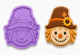 Sunflower Scarecrow Cookie Cutter & Embosser Stamp Set