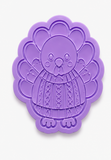 Cozy Sweater Turkey Cookie Cutter & Embosser Stamp Set