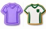 Soccer Jersey Cookie Cutter & Embosser Set