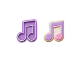 Music Note Cookie Cutter & Embosser Set