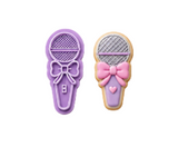 Cute Microphone Cookie Cutter & Embosser Set