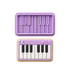 Mini Keyboard Cookie Cutter & Embosser Set