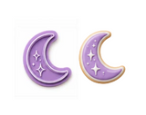 Celestial Crescent Moon Cookie Cutter & Embosser Set