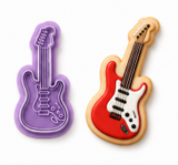 Electric Guitar Cookie Cutter & Embosser Set
