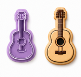 Acoustic Guitar Cookie Cutter & Embosser Set