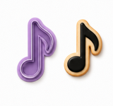Single Music Note Cookie Cutter & Embosser Set