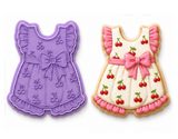 Cherry Baby Dress Cookie Cutter & Embosser Set
